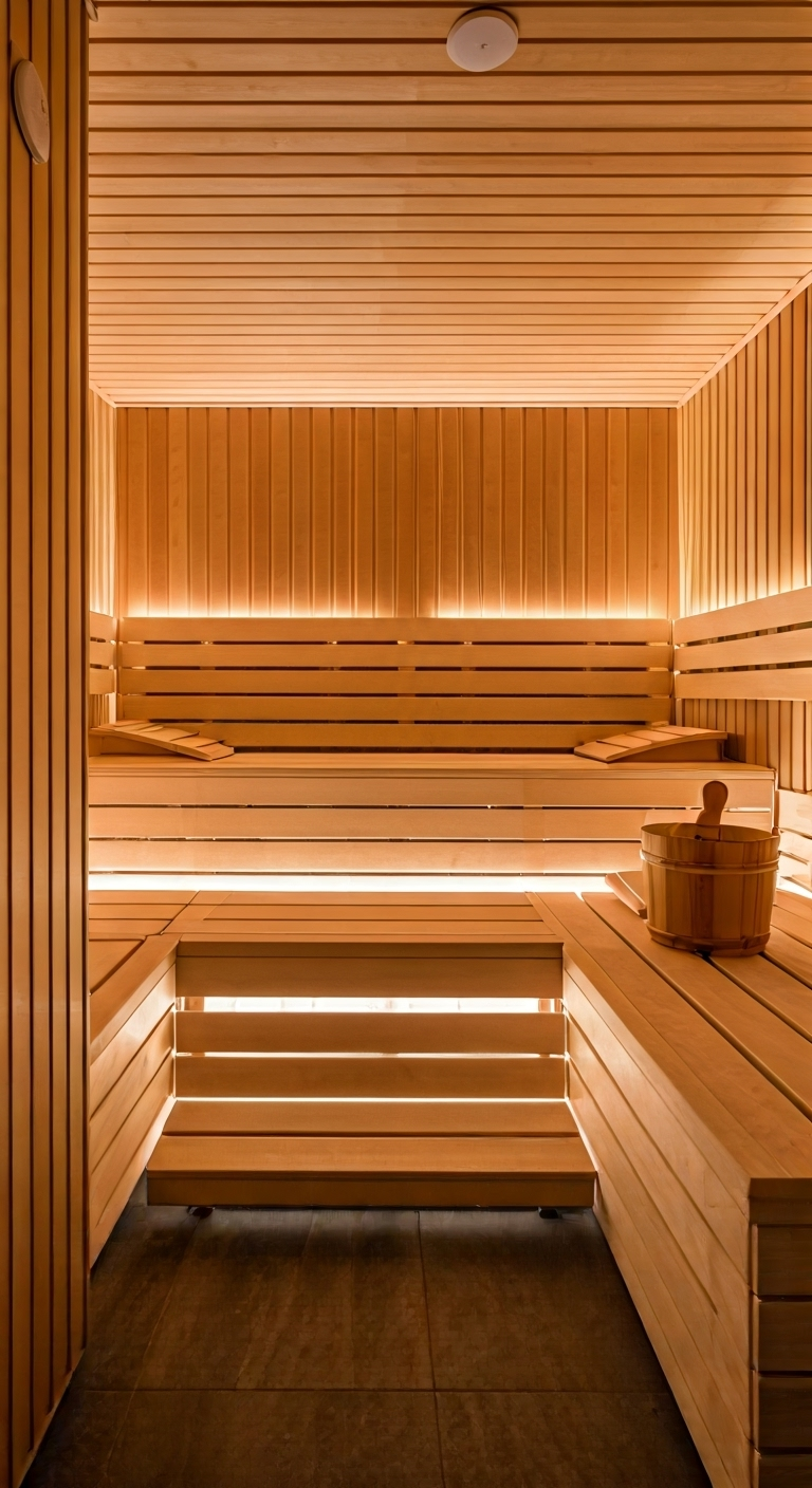 Sauna Aesthetic: A Complete Guide to Home Saunas 5 Modern home sauna interior design