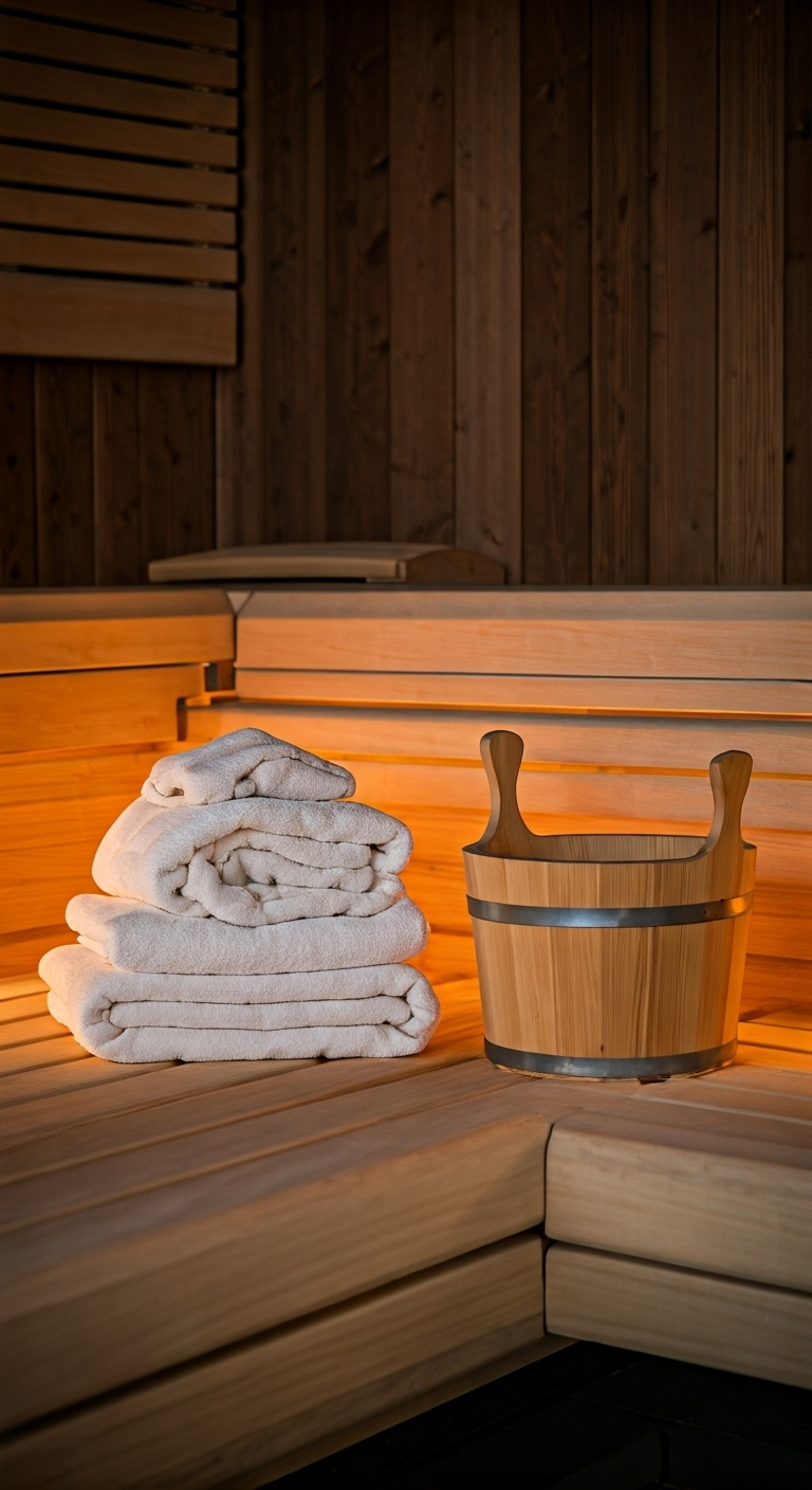 12 Innovative Sauna Accessories Ideas for Modern Saunas 5 Abstract sauna accessories arrangement